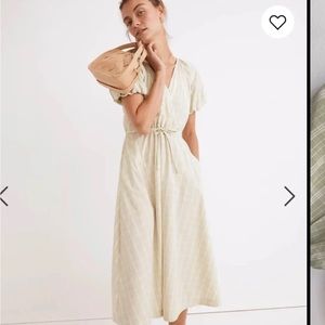 Madewell Plaid Tie Dress